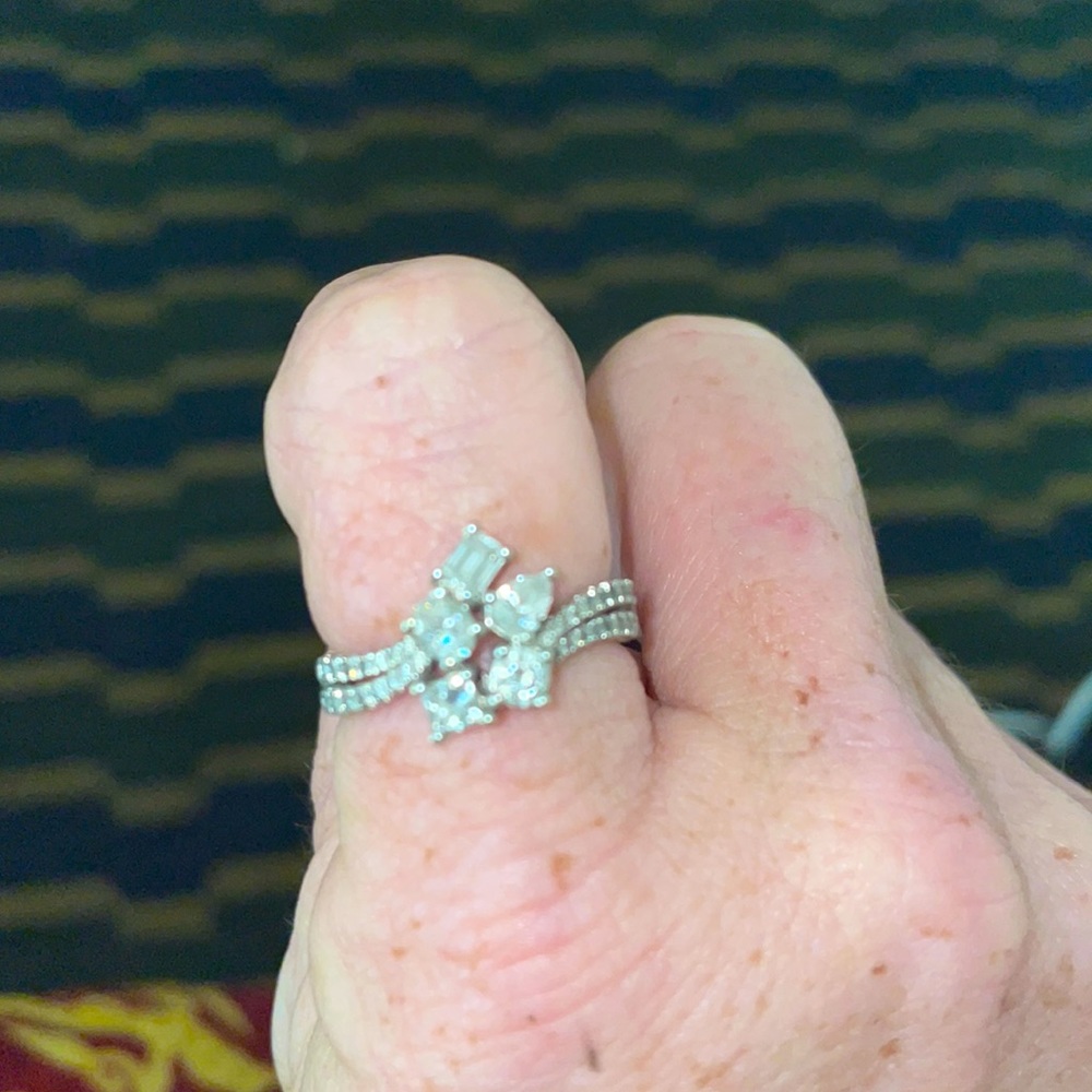 10 karat white gold 2 karat solitaire diamond ring from Kay’s jeweler